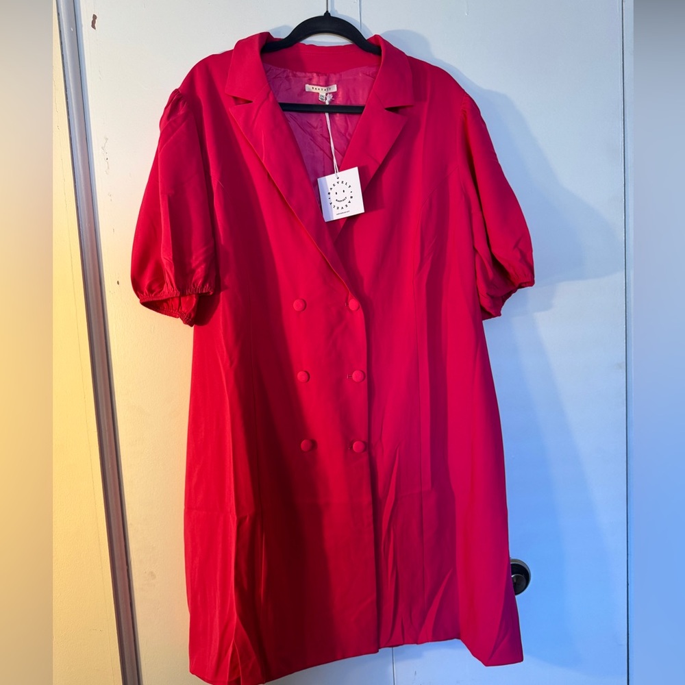 Bright pink blazer Dress BAEVERLY